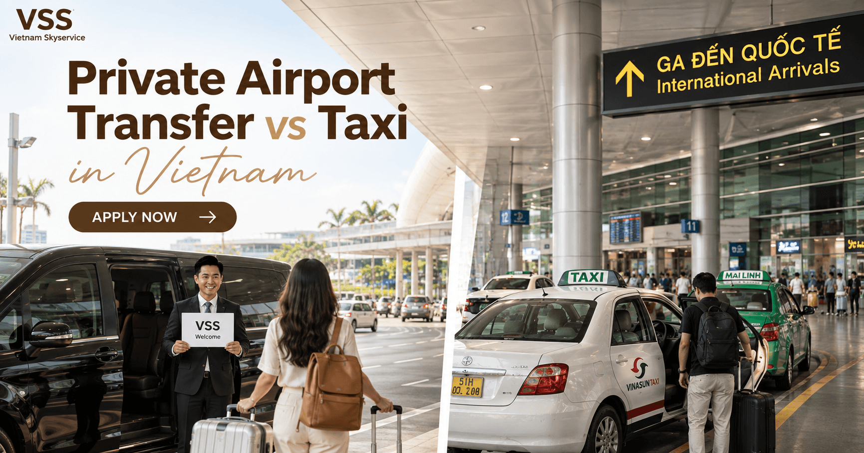 Private Airport Transfer vs Taxi Vietnam: Which to choose?