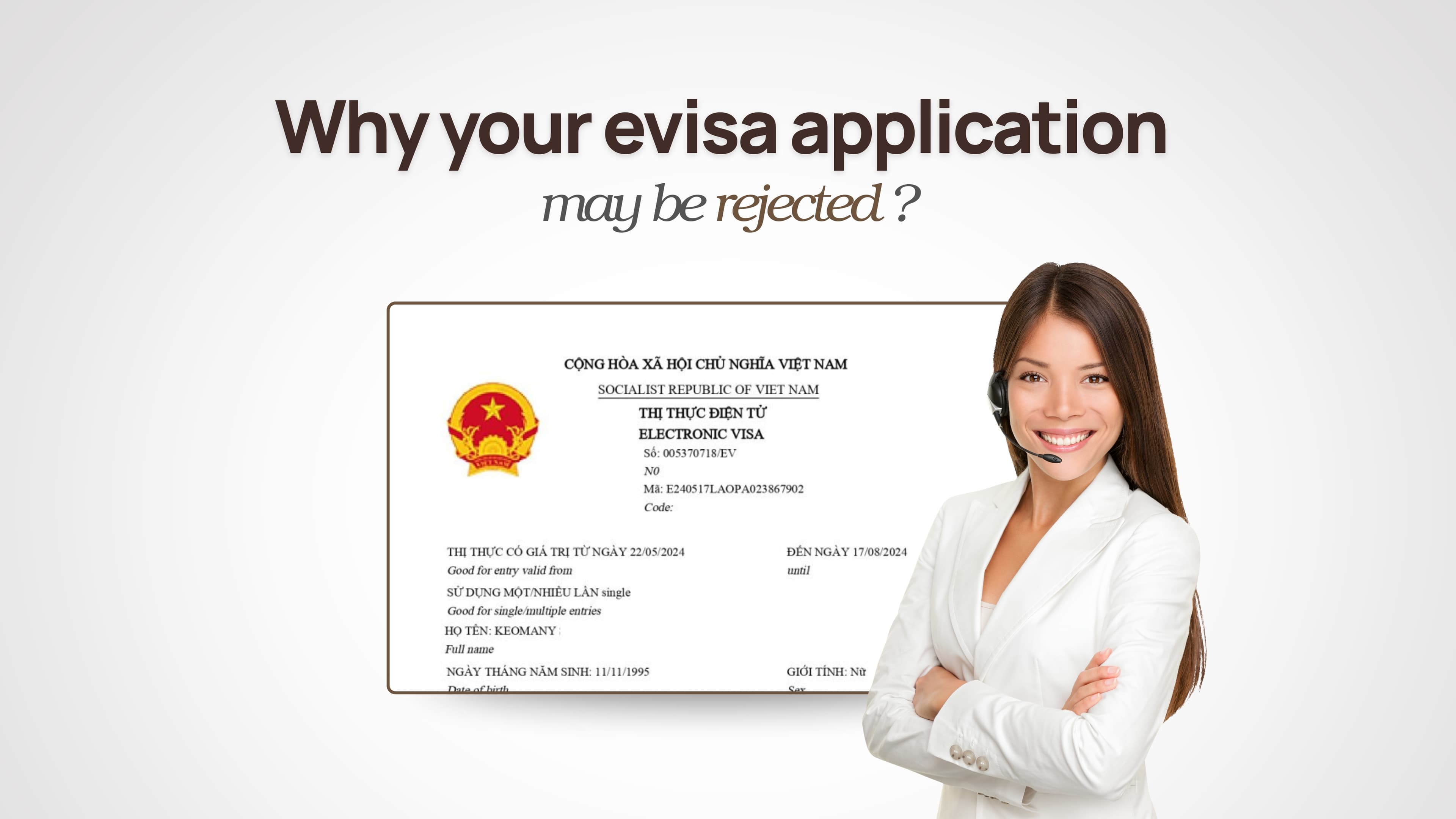 Why your Vietnam eVisa application may be rejected?